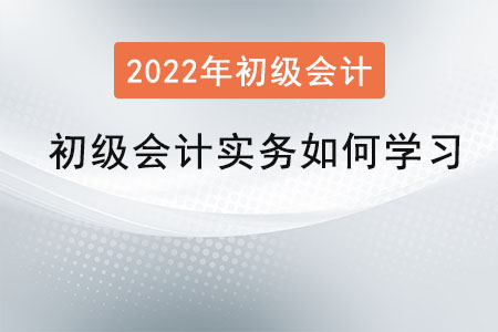 初級會計實務(wù)如何學習