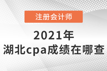 湖北cpa成績在哪查