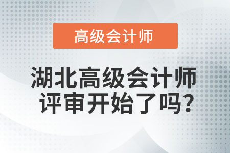湖北高級會計師評審開始了嗎？
