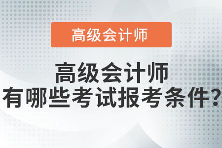 高級(jí)會(huì)計(jì)師有哪些考試報(bào)考條件？