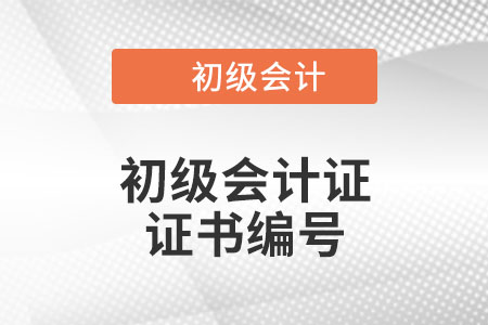 初級會計證書編號查詢有什么辦法？