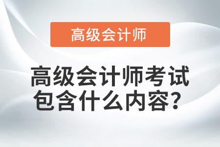 高級會計師考試包含什么內(nèi)容？