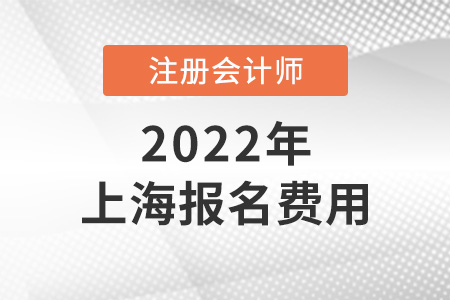 2022年上海市楊浦區(qū)注冊會計(jì)師報(bào)名費(fèi)用是多少