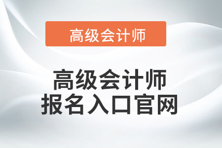 高級會(huì)計(jì)師報(bào)名入口官網(wǎng)千萬不要找錯(cuò)！