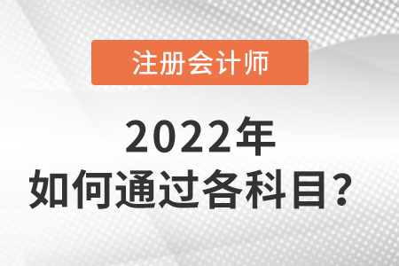 注冊(cè)會(huì)計(jì)師如何通過(guò)各科目？