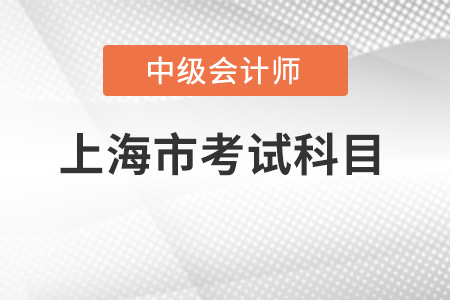 上海市普陀區(qū)中級(jí)會(huì)計(jì)師考試科目有哪些？