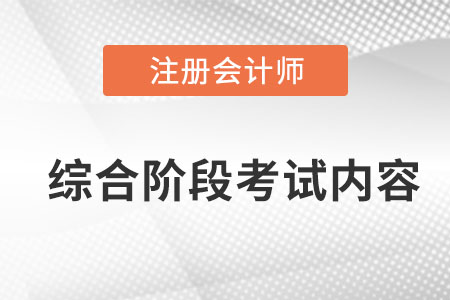 cpa綜合階段考什么內(nèi)容？