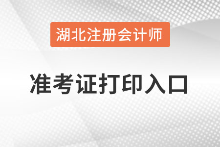 湖北省荊門注冊會計師準考證打印入口怎么進？