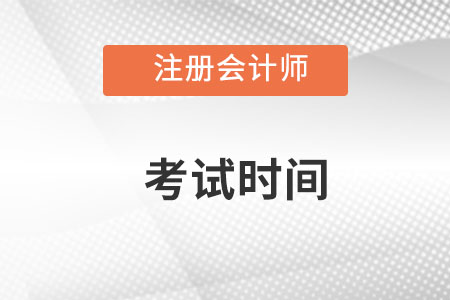 注冊會計(jì)師考試時間在哪天考？
