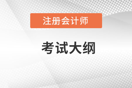 注冊會計(jì)師2022年大綱都有哪些內(nèi)容？