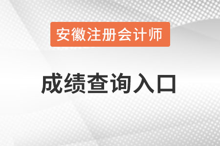 安徽cpa成績(jī)查詢?nèi)肟诠倬W(wǎng)？
