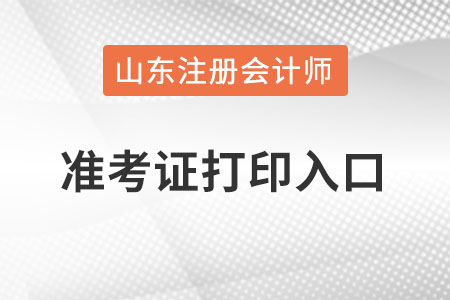 山東省泰安cpa準(zhǔn)考證打印入口怎么進(jìn)入？