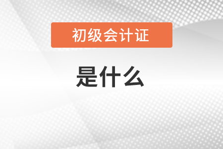 了解初級(jí)會(huì)計(jì)證是什么？
