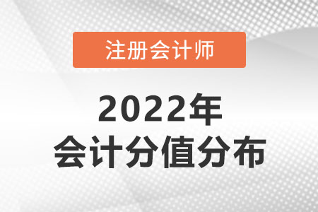 2022年注冊(cè)會(huì)計(jì)師會(huì)計(jì)分值分布情況