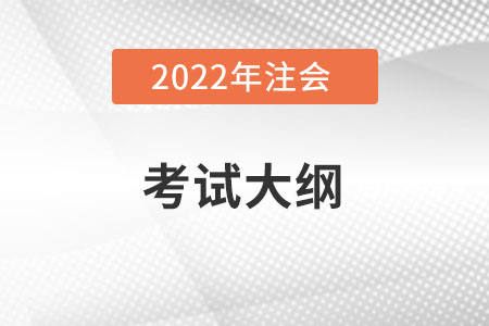 注會考試大綱有什么，出了嗎？