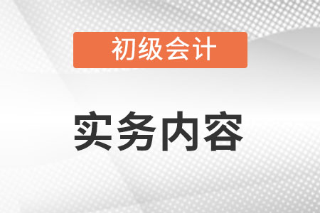 初級(jí)會(huì)計(jì)實(shí)務(wù)內(nèi)容都有什么？