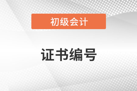 如何查找初級會計師證書編號呢？