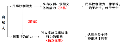 自然人的民事權(quán)利能力與民事行為能力