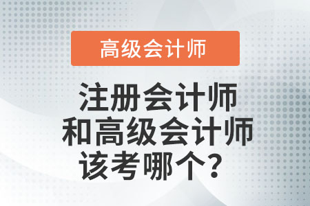 注冊會計師和高級會計師的區(qū)別都是什么？