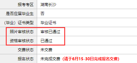 注冊(cè)會(huì)計(jì)師報(bào)名狀態(tài)查詢(xún)-示例表