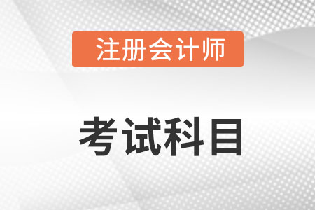 2022年各地注冊會計師考哪些科目？