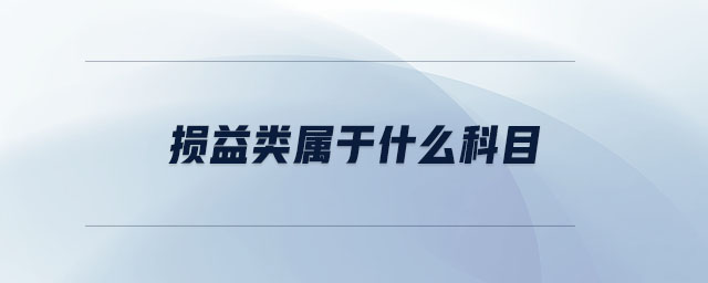 損益類(lèi)屬于什么科目