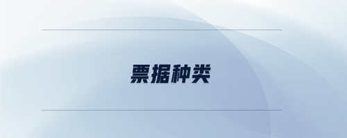 票據(jù)種類