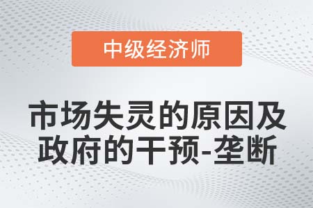 市場(chǎng)失靈的原因及政府的干預(yù)-壟斷