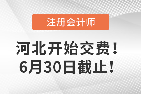 2023年河北省承德cpa交費正在進行中！點擊查看交費入口！