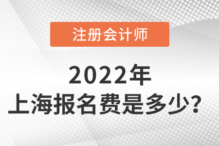 2022年上海注冊(cè)會(huì)計(jì)師報(bào)名每科多少錢(qián)？