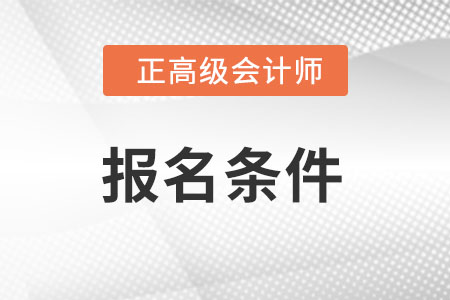 正高級會計師應(yīng)具備的條件是什么?