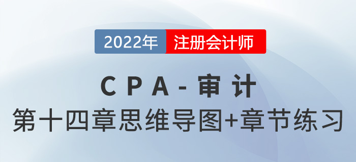 2022年注冊會計師《審計》第十四章思維導圖+章節(jié)練習