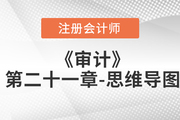 2022年注冊會計師《審計》第二十一章思維導(dǎo)圖+章節(jié)練習(xí)