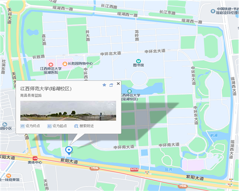 江西師范大學瑤湖校區(qū)，紫陽大道青藍門