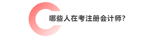 哪些人在考注冊會計師？