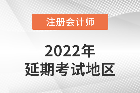 2022年注會(huì)延期考試的地區(qū)有哪些？