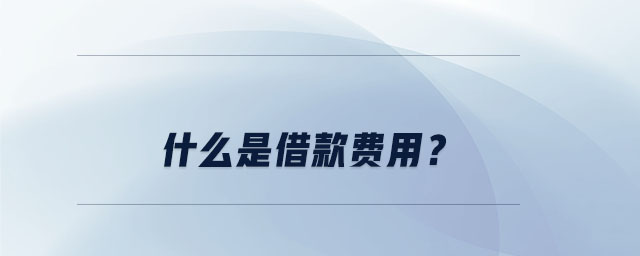 什么是借款費用？