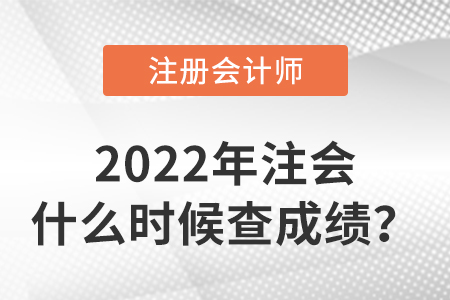 2022年注會什么時候查成績？