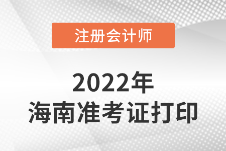 2022年海南省儋州市cpa延考準(zhǔn)考證打印官網(wǎng)入口