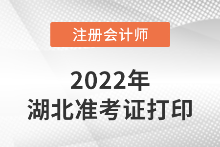 湖北省荊州注冊會計師延考準(zhǔn)考證打印時間2022年