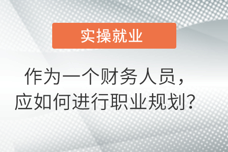 作為一個財務(wù)人員，應(yīng)如何進行職業(yè)規(guī)劃？