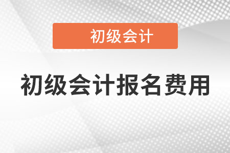 2023年初級會計報名費多少錢？