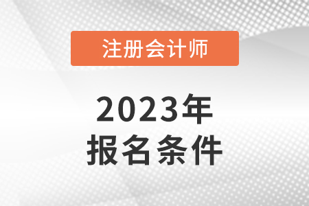 注冊(cè)會(huì)計(jì)師考試條件你符合嗎？