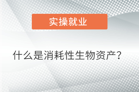 什么是消耗性生物資產(chǎn)？