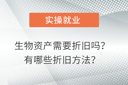 生物資產(chǎn)需要折舊嗎？有哪些折舊方法？