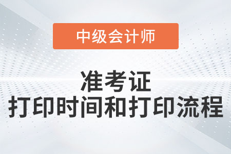 中級(jí)會(huì)計(jì)延期考試準(zhǔn)考證打印時(shí)間和打印流程發(fā)布了嗎？