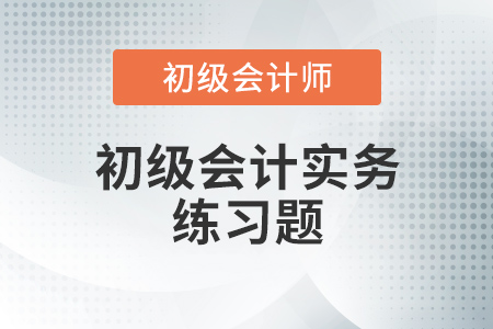 初級會計實務(wù)習題