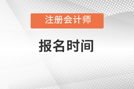 貴州省黔東南注冊(cè)會(huì)計(jì)師考試報(bào)名時(shí)間