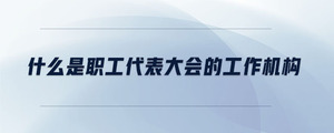 什么是職工代表大會的工作機構(gòu)