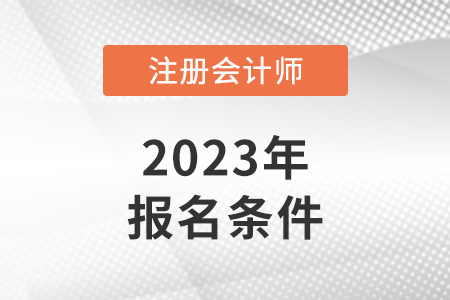 2023年山東省菏澤cpa報名條件公布了嗎？